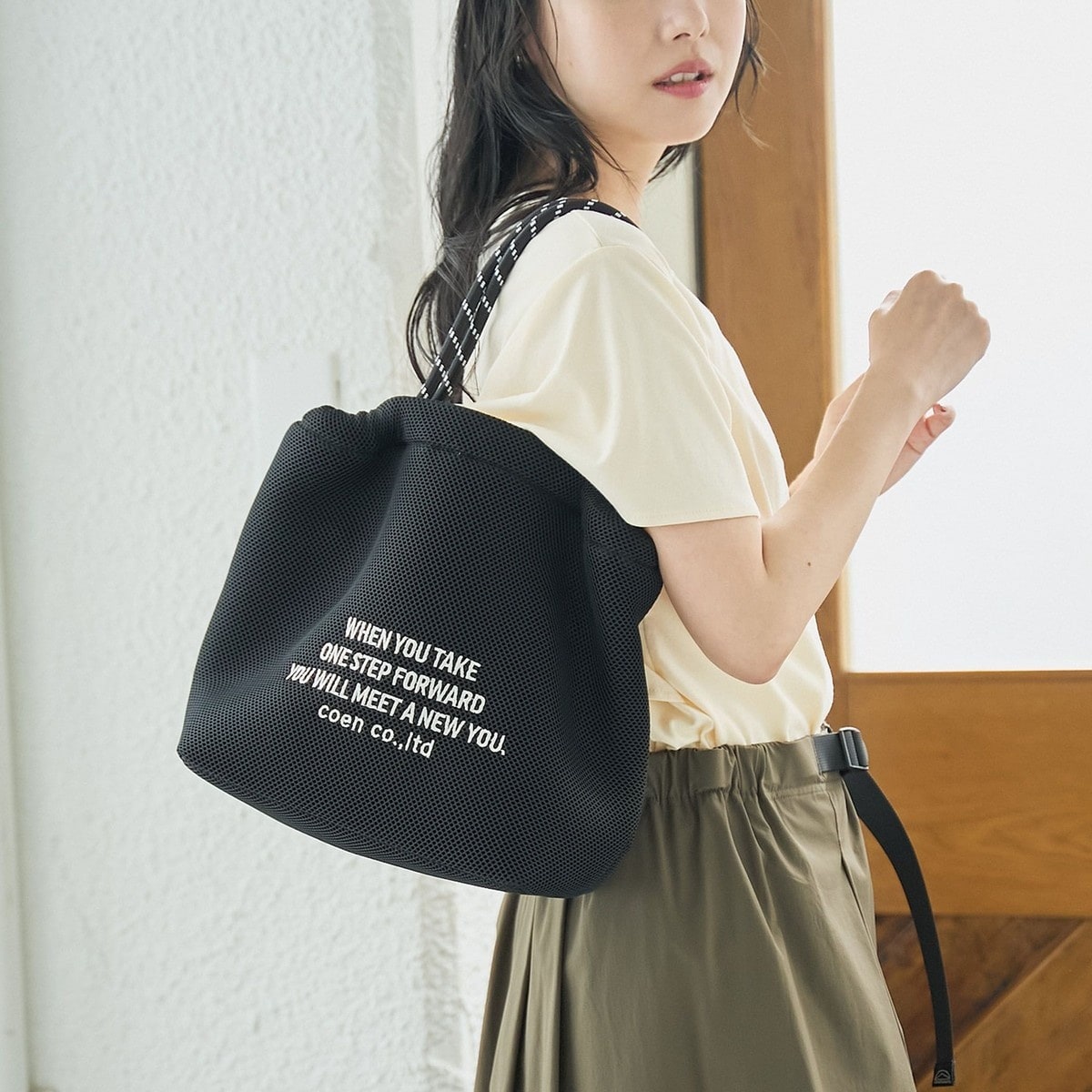 [�}���C]���S�h�J ���b�V���p�t2way�V�����_�[�o�b�O�iM�T�C�Y�j/�R�[�G���icoen�j BLACK