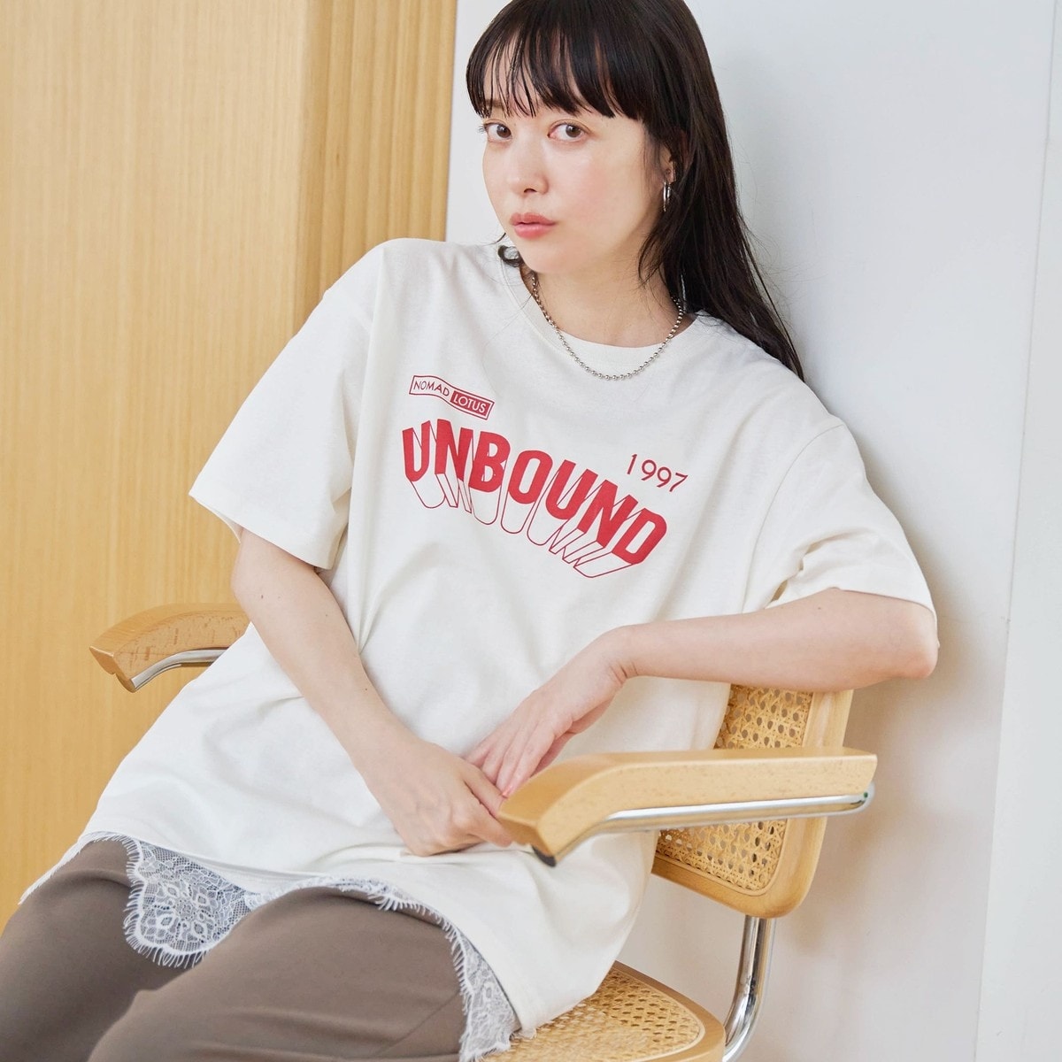 [�}���C]�y�����݌y���z ���̃��S���v�����gT�V���c/�R�[�G���icoen�j OFF WHITE
