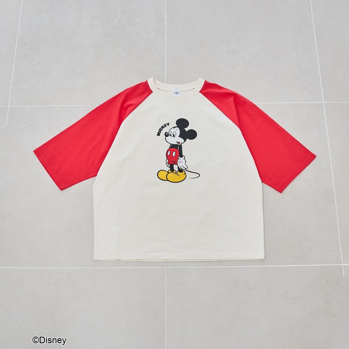 MICKEY（ミッキー）/別注】ミッキープリント オーバーサイズラグランT