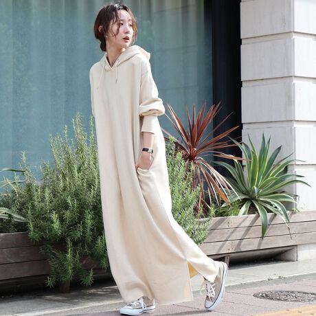 先行販売 復刻 ｗｅｂ限定カラー サイズ ｃｖｃ裏起毛サイドスリットフーディーマキシワンピース コーエン Coen ファッション通販 マルイウェブチャネル