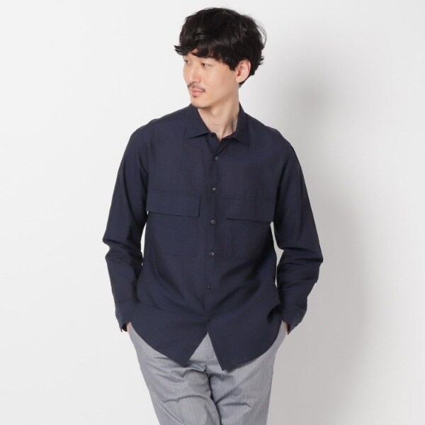 Sサイズ～】Herdmans Linen ダブルポケットシャツ