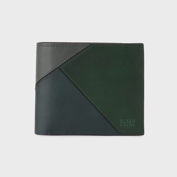 アンティーク調レザー ブロッキング 2つ折り財布 | タケオキクチ(TAKEO