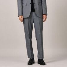 【ONOFF対応】メランジ シャークスキン ストレッチ パンツ  セットアップ