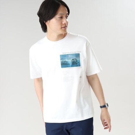 【Sサイズ～】日本画 グラフィック プリント Tシャツ 宮城 | タケオキクチ(TAKEO KIKUCHI) | マルイウェブチャネル