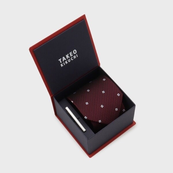 ネクタイ】タケオキクチ｜ タイバーBOXセット ソリッド/ 馬 干支