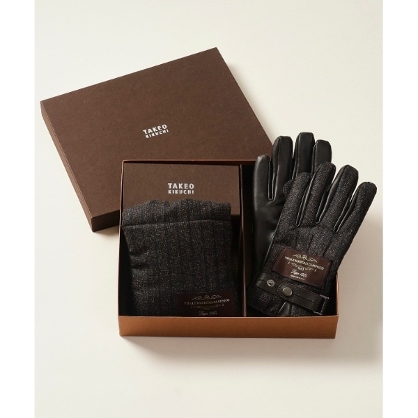専用TAKEO KIKUCHIパデッドマフラー＆グローブ（手袋）セット新品 GIFT】パデッドマフラー＆グローブBOXセット | タケオキクチ