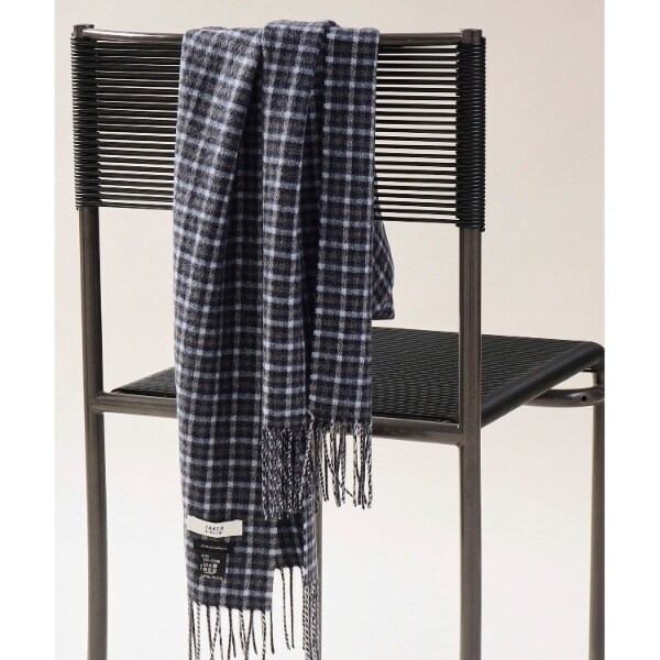 タケオキクチ　【洗えるカシミヤ】ガンクラブチェック マフラー TAKEO KIKUCHI（タケオキクチ）の「洗えるカシミヤ ガンクラブ