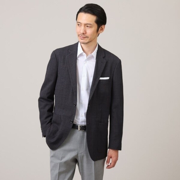 TAKEO KIKUCHIセットアップグレンチェックLサイズ