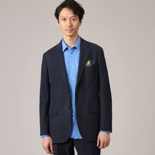 尾州織】ラッセルメッシュ ジャケット セットアップ対応