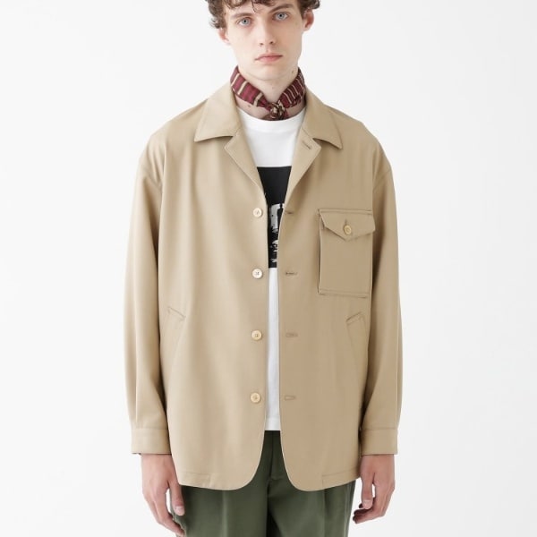 THE FLAGSHIP】ソフトギャバディン 羽織シャツ | タケオキクチ(TAKEO