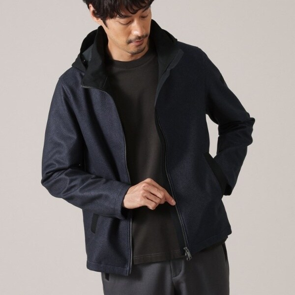 DOWN FABRIC】ダウンファブリック フード ZIP UP ブルゾン