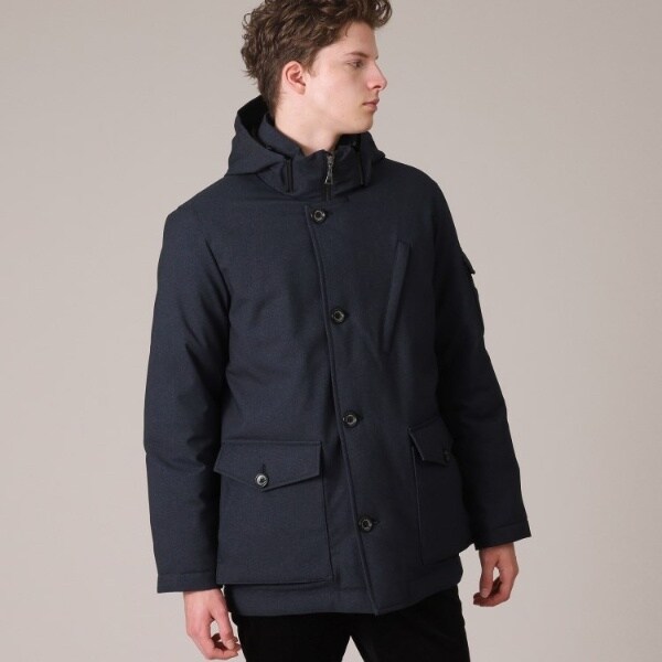 TAKEO KIKUCHI 撥水コンビダウンブルゾン ジャケット Sサイズ コンパクトダウン】ニットコンビ ダウンブルゾン（ブルゾン