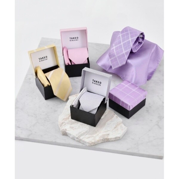 フォーマルBOXセット】カラーネクタイ＆チーフ セット | タケオキクチ