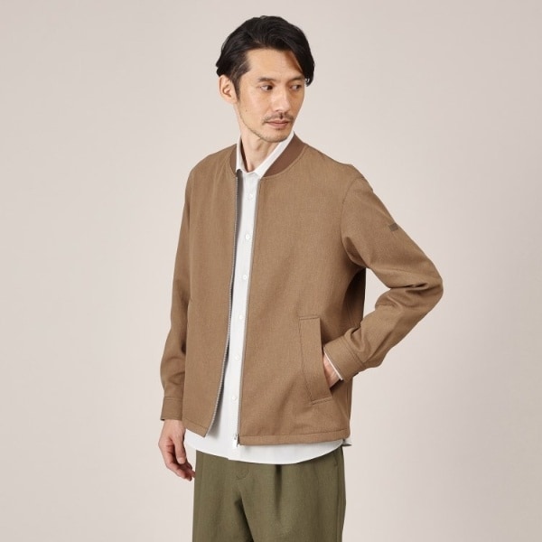 TAKEO KIKUCHI【軽羽織】カルゼ リブ ブルゾン 多機能軽羽織】リネンライクカルゼ リブブルゾン | タケオキクチ(TAKEO