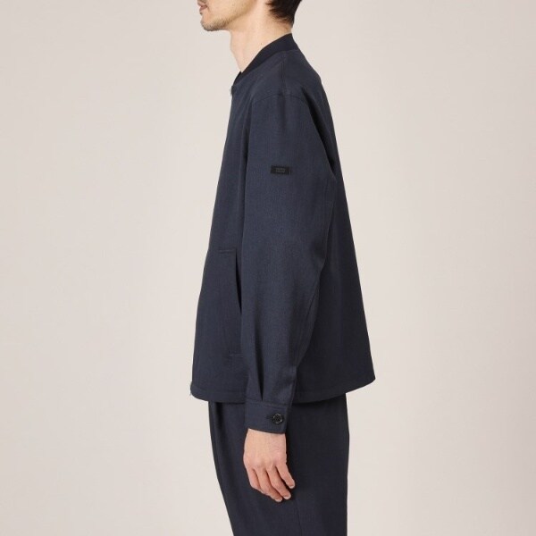 タケオキクチ（TAKEO KIKUCHI）/【多機能軽羽織】リネンライクカルゼ リブブルゾン 多機能軽羽織】リネンライクカルゼ リブブルゾン | タケオキクチ(TAKEO