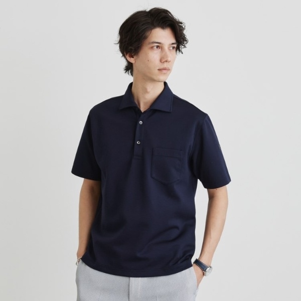 TAKEO KIKUCHI ポロシャツ 黒 新品未使用 楊柳ポロシャツ（ポロシャツ） | tk.TAKEO KIKUCHI（ティーケー