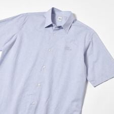 【LIMITED】ワンポイントロゴ刺繍 綿麻半袖シャツ