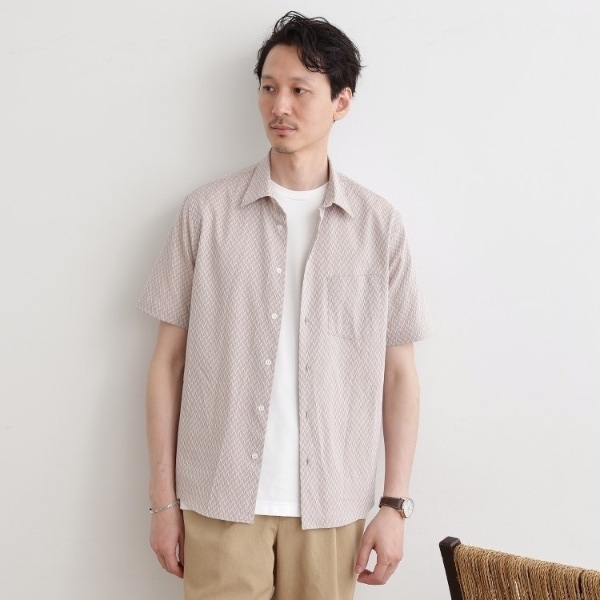 ふるさと納税 西脇市 播州織綿100%無地ボタンダウンシャツ(TIW042/L)ベージュ imgrc0089094490.jpg