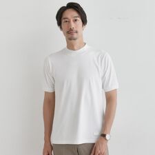 【COOL CITY WEAR】インドライ天竺モックネック プルオーバー 吸汗速乾