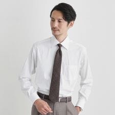 ストレッチ ワイドカラー シャツ