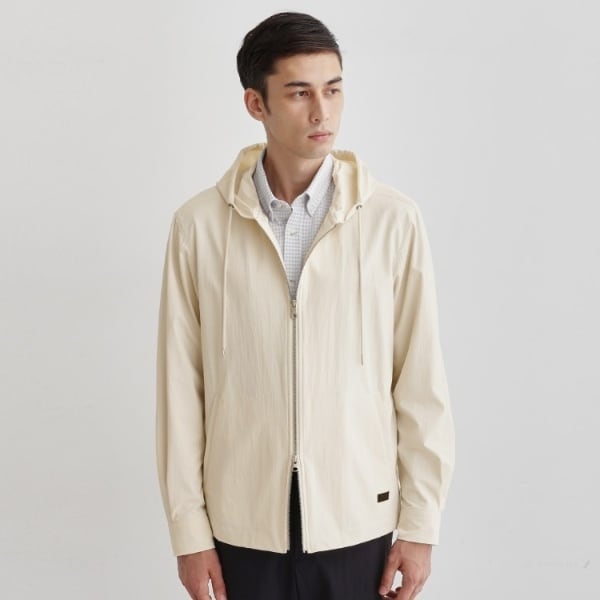 3D ナイロン ストレッチ】スタンドカラー シャツブルゾン