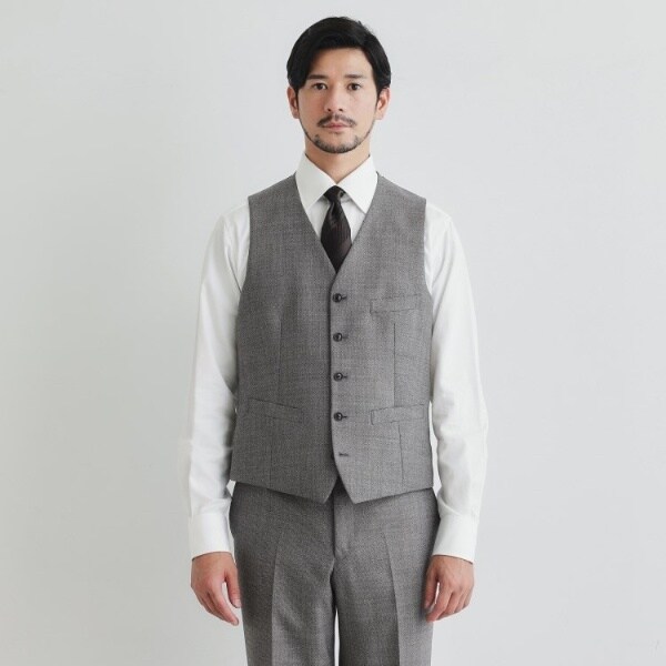 シャドーチェックスーツベスト/別売りスーツあり | クラウデッド