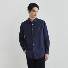 ランダムロゴ ドビーシャツ