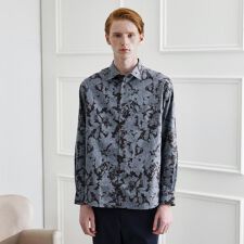 【LIMITED】フラワープリント長袖シャツ