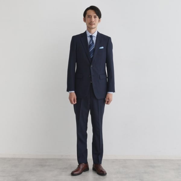 【新品定価110,000円】TAKEO KIKUCHI 春夏スーツ Lサイズ Made in JAPAN】マイクロデザイン スーツ（スーツセット