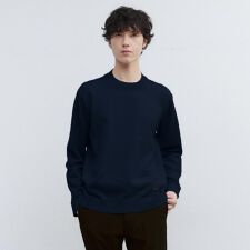 【Sサイズ～】アンチピリング テーラードネック ニット