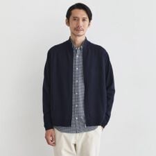 アンチピリング ジップアップ ニット