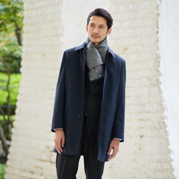 ダウンライナー付き】メランジ ステンカラー コート | タケオキクチ