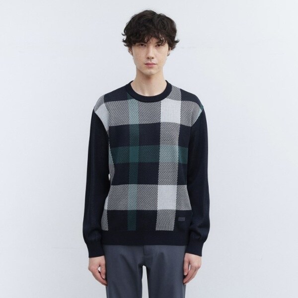 ランダム チェック ジャカード ニット | タケオキクチ(TAKEO KIKUCHI