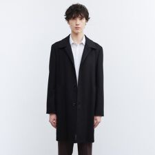 タケオキクチ(TAKEO KIKUCHI)のカシミヤブレンド ビーバー調ステンカラーコート