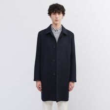 タケオキクチ(TAKEO KIKUCHI)のカシミヤブレンド ビーバー調ステンカラーコート