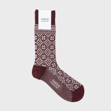 タケオキクチ(TAKEO KIKUCHI)の雪柄ソックス