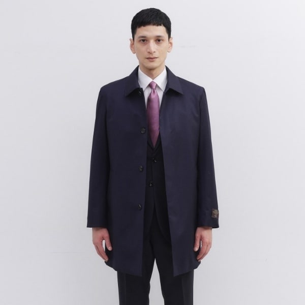 新品級✨ダウンライナー付✨タケオキクチ ステンカラーコート2WAY ダウンライナー付き】メランジ ステンカラー コート（ステン