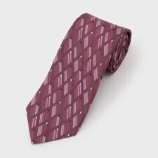 【縁起の良いネクタイ】PNJ 菱紋ネクタイ