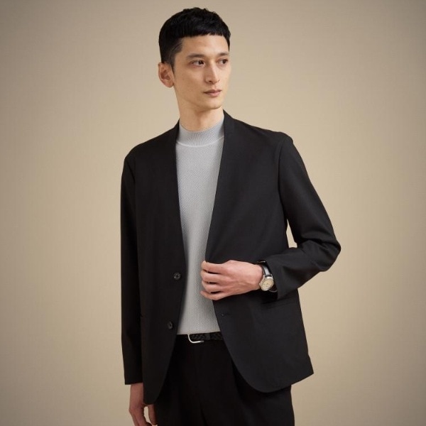 【ON／OFF兼用】ノーカラージャケット