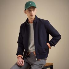 スタンドカラー ショート リブ ブルゾン