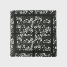 カカオ柄プリントハンカチ