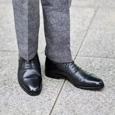 内羽根 ストレートチップ ドレスシューズ レザービジネスシューズ 