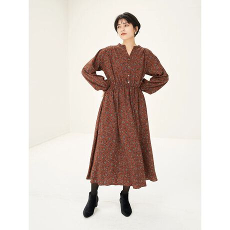 花柄ギャザーワンピース イェッカ ヴェッカ Yecca Vecca 7a14l0h1000 ファッション通販 マルイウェブチャネル