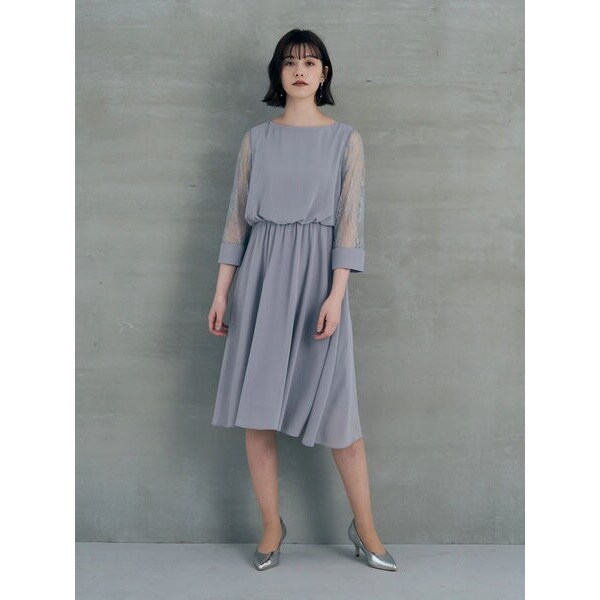 防音防振耐震対策 袖レース切替ドレス イェッカ ヴェッカ Yecca Vecca 7a21l0h1000 ファッション通販 店頭受取商品 ワンピースドレス その他ワンピース Eservices Alzahra Mun Org