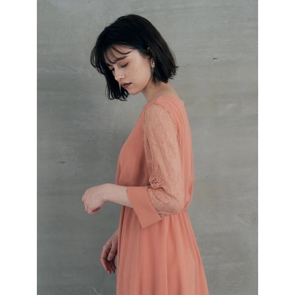 防音防振耐震対策 袖レース切替ドレス イェッカ ヴェッカ Yecca Vecca 7a21l0h1000 ファッション通販 店頭受取商品 ワンピースドレス その他ワンピース Eservices Alzahra Mun Org