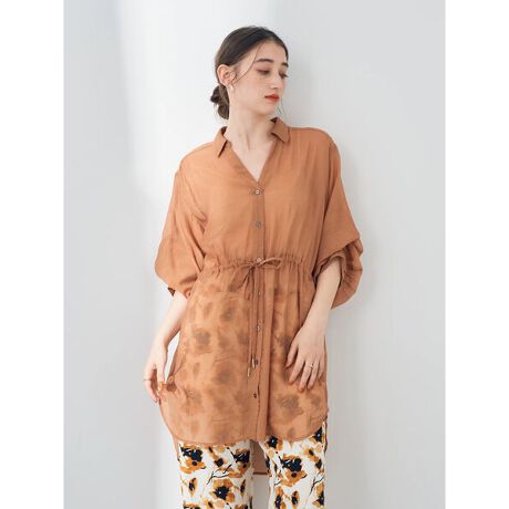 シアー2way袖バルーンチュニック | イェッカ ヴェッカ(YECCA VECCA 