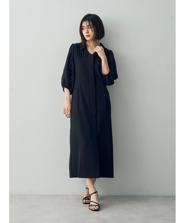 今季！YECCA VECCA イエッカヴェッカベアドッキングワンピ　シャツワンピ ベアドッキングワンピース/YECCA VECCA（イェッカ ヴェッカ）の