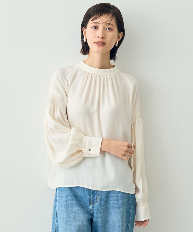 袖シャーリングブラウス | イェッカ ヴェッカ(YECCA VECCA
