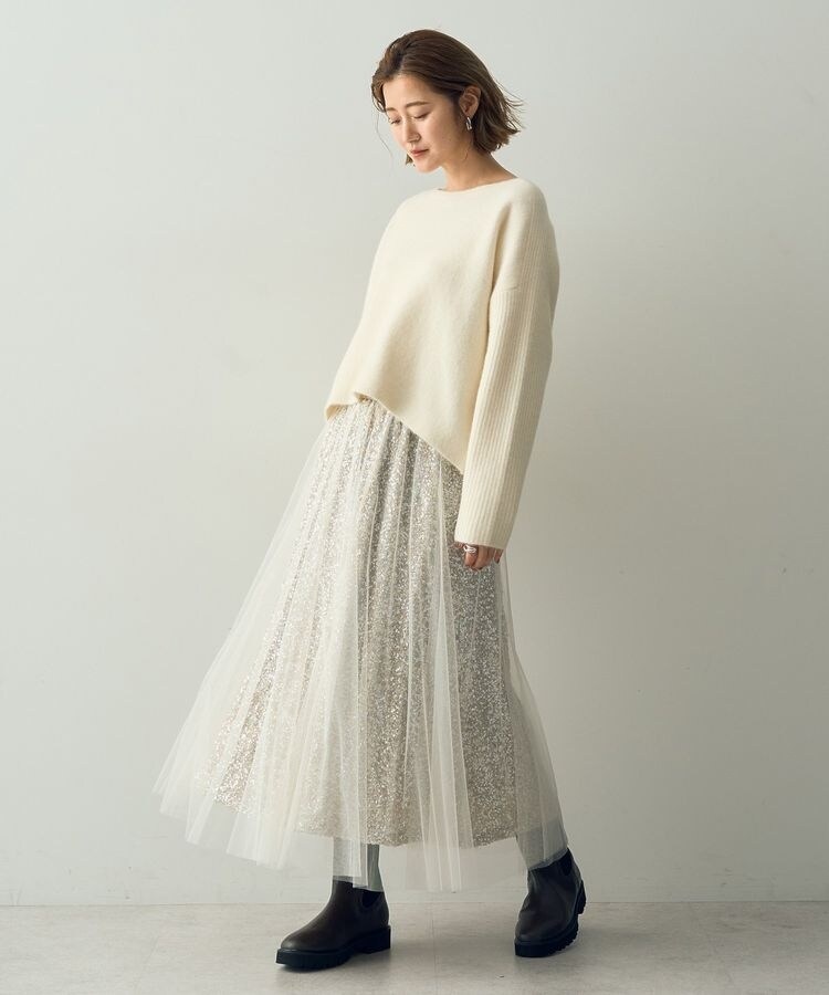 スパンコール×チュールスカート | イェッカ ヴェッカ(YECCA VECCA