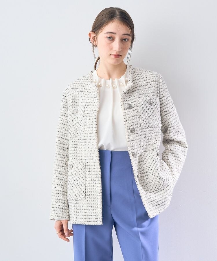 SALON adam et rope ウールライクノーカラーショートコート 楽天市場】【SALE／40%OFF】【WEB限定】ウールライクノーカラー